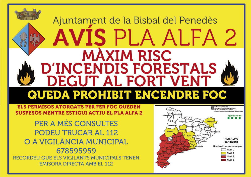 MAXIM RISC D’INCENDIS FORESTALS