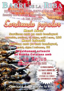 sardinada barri la riba