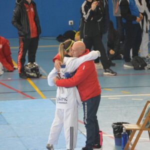 gloria ruiz i entrenador alberto calvo