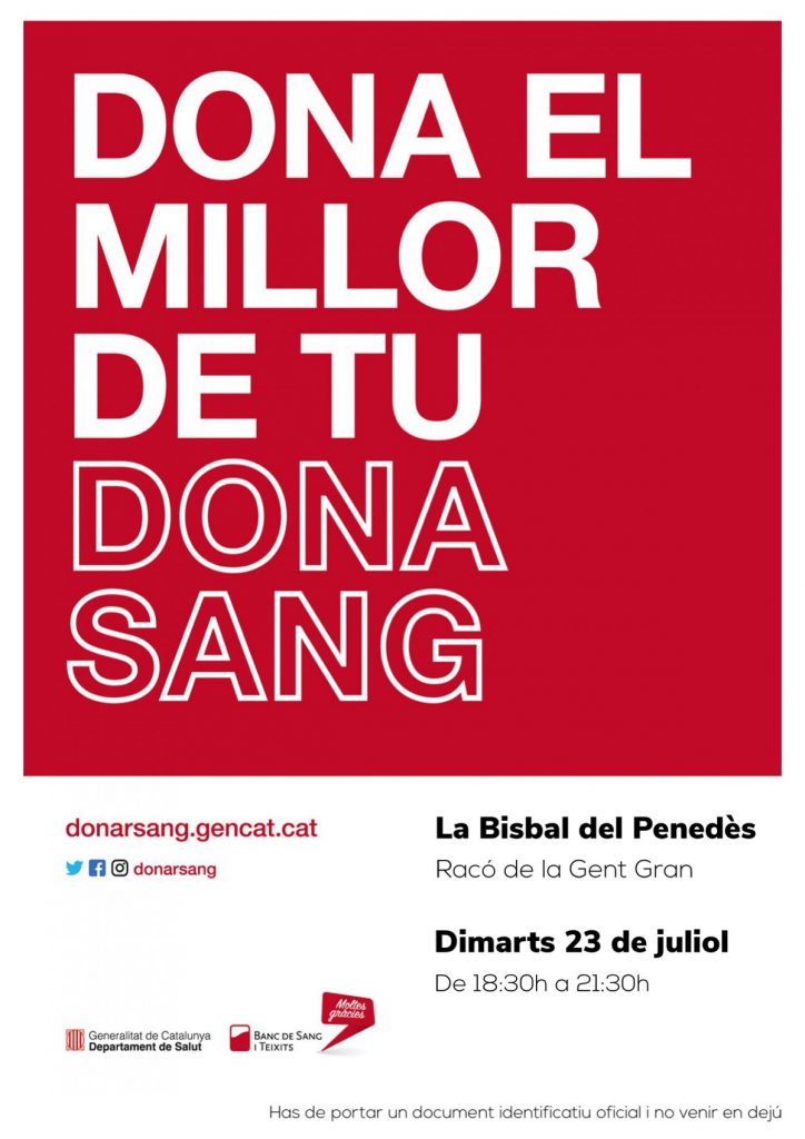 donacio sang 23 juliol 2019