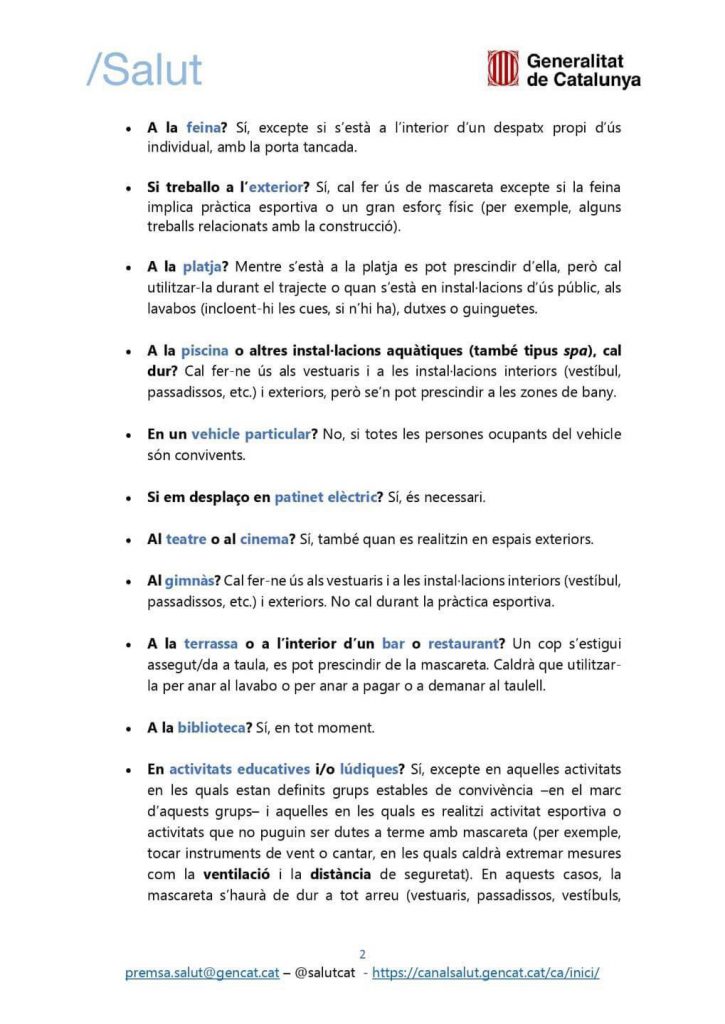 FAQS MASCARETA 2