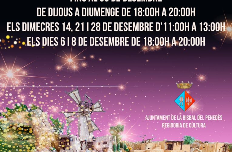 Horari del pessebre del local de la rectoria