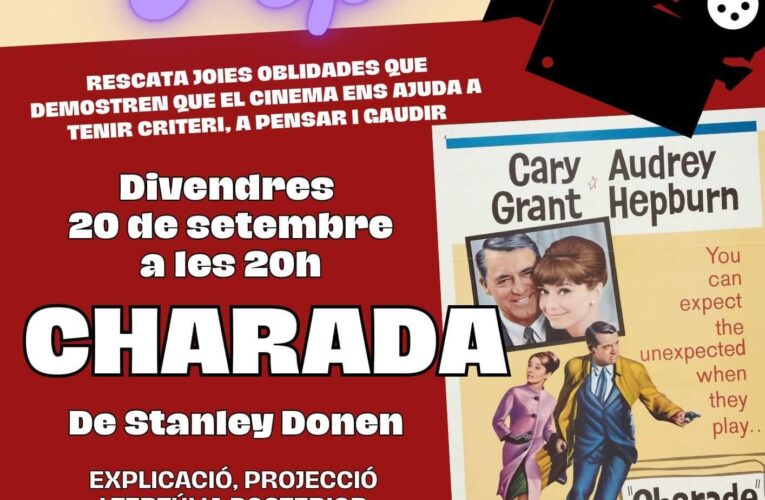 Cineclub amb “Charada” d’Stanley Donen al CMC – Divendres 20 de setembre a les 20h