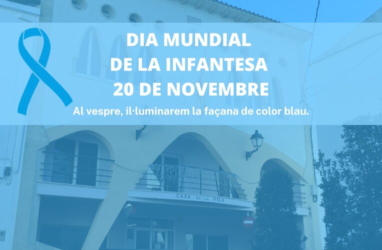 Dia mundial de la infantesa – L’Ajuntament s’il·luminarà de color blau aquest vespre