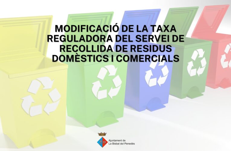 El Ple aprova la nova taxa de residus tal i com estableix la normativa europea per a una economia circular [L’aplicació de la taxa s’ajorna fins al 2026]