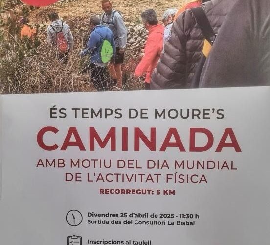 El Consultori mèdic ha organitzat una caminada amb motiu del Dia Mundial de l’activitat física