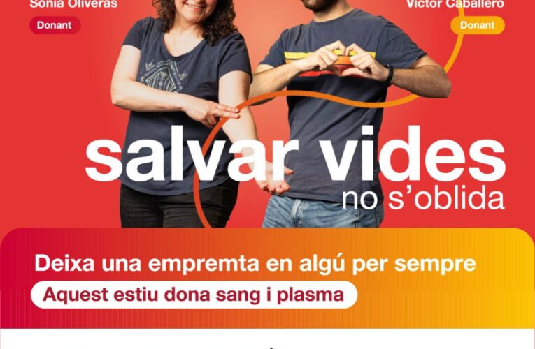 Aquest dijous 5 de juliol dona sang i plasma a la Bisbal del Penedès