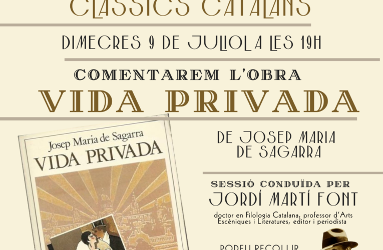 Club de lectura “Clàssics catalans” a la biblioteca