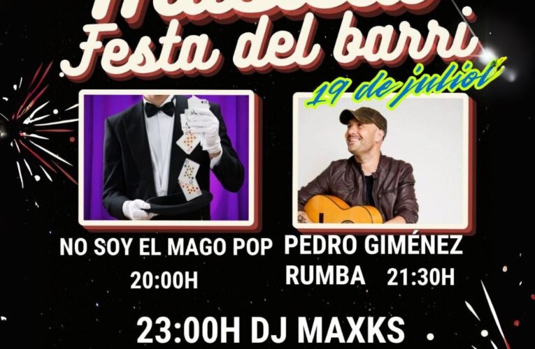 El pròxim dissabte 19 de juliol se celebrarà la festa de La Masieta