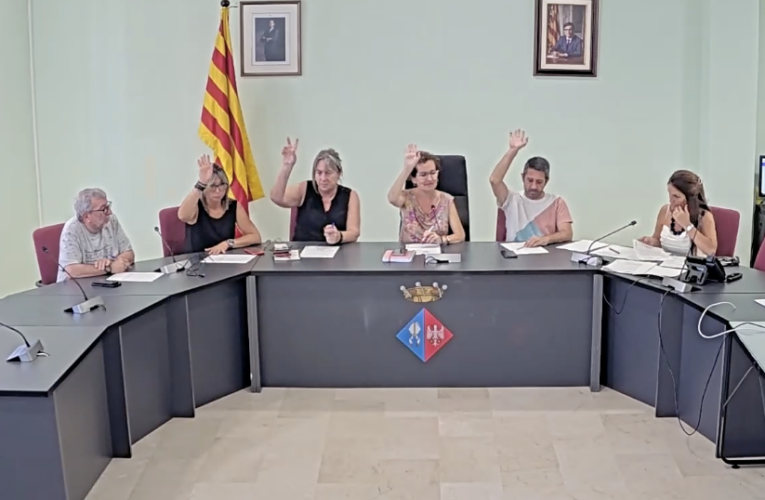 La Junta de govern d’aquest dilluns 3 de novembre conté una proposta amb competència delegada del Ple