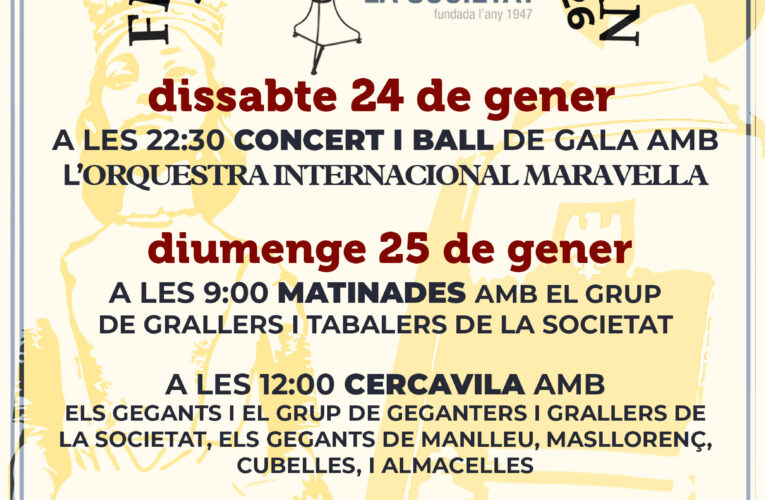 Festa Major d’Hivern organitzada per la Societat Cultural i Recreativa Bisbalenca