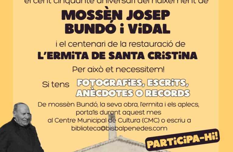 Crida a la ciutadania per recollir fotografies, escrits i records que permetin fer una reedició ampliada del llibret “Santa Cristina Històrica”