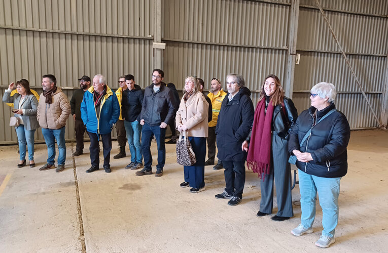 L’alcaldessa en funcions Judith Vidal visita les instal·lacions del futur centre d’emergències de les ADF a Pacs del Penedès