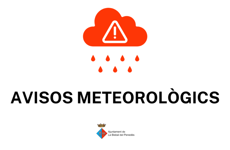 Avís per vent i intensitat de pluja per al dijous 5 i el divendres 6 de març
