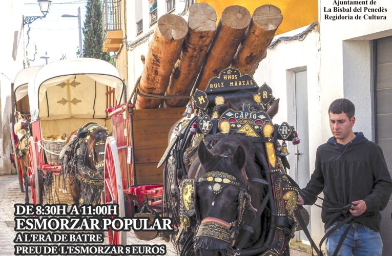 La Bisbal del Penedès celebrarà Els Tres Tombs el 22 de març