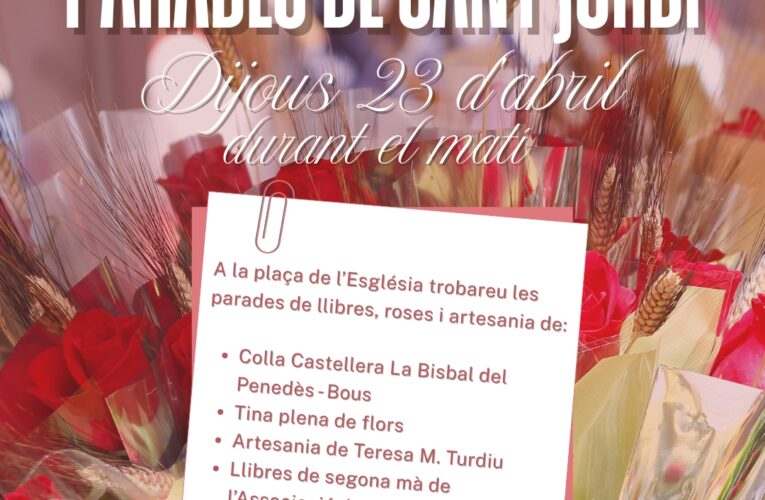 Aquest Sant Jordi visita les parades que hi haurà a la plaça de l’Església durant el matí