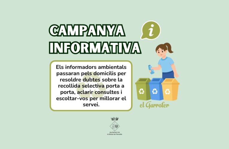 La Bisbal del Penedès impulsa una campanya informativa per reforçar la recollida porta a porta