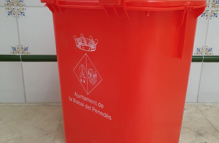 A partir del 4 de maig es podrà recollir el cubell sanitari per a bolquers a les oficines municipals