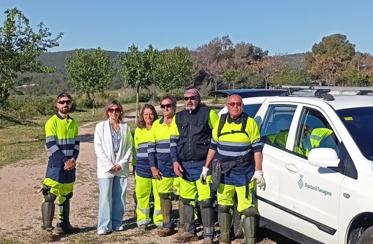 Cinc persones comencen a treballar en el condicionament d’entorns naturals a la Bisbal del Penedès dins el Pla de foment de l’ocupació de la Diputació de Tarragona
