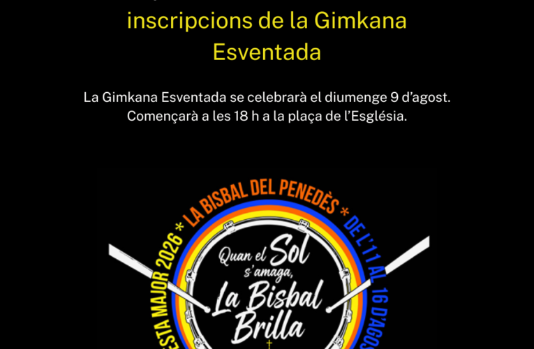 Les inscripcions per participar en la Gimkana Esventada es faran aquest diumenge 2 d’agost al CMC