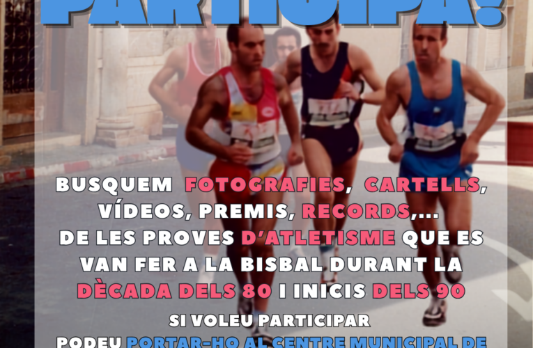 Crida per recuperar material de les proves d’atletisme de la Bisbal dels anys 80 i inicis dels 90