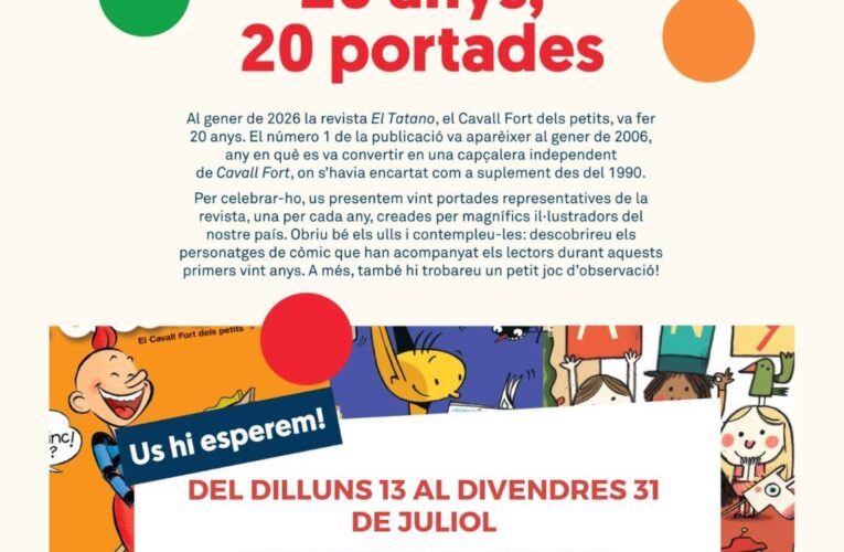 La Biblioteca pública de la Bisbal del Penedès acull l’exposició “El Tatano: 20 anys, 20 portades”