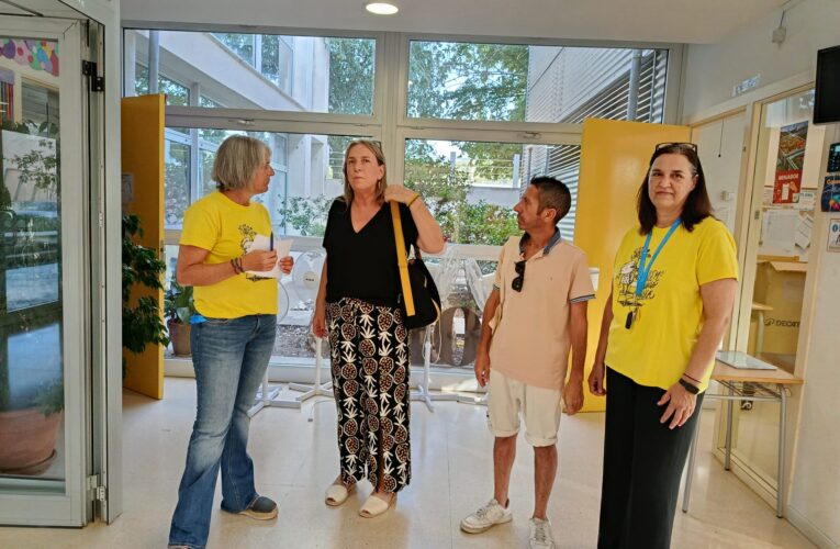 L’alcaldessa en funcions i el regidor Daniel Caballero visiten els centres educatius amb motiu de l’inici del curs