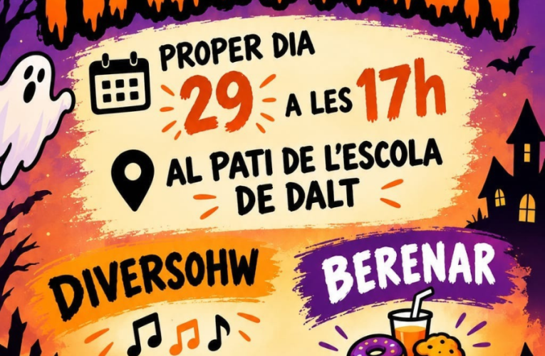El pati de l’edifici centenari de l’escola acollirà una festa de Halloween el dijous 29 d’octubre