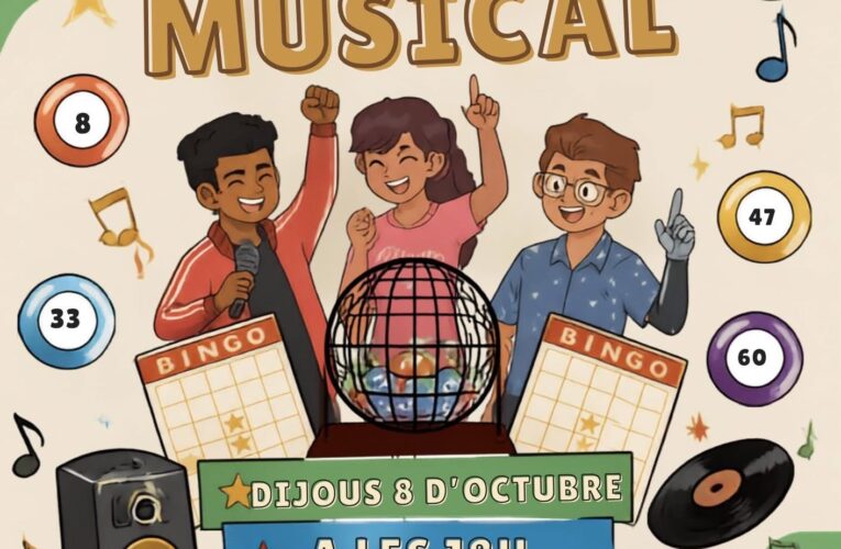 El dijous 8 d’octubre participa en un bingo musical amb la col·laboració de la Cova Jove