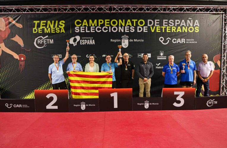 Dos jugadors del Tennis Taula la Bisbal es proclamen campió i subcampió d’Espanya de seleccions autonòmiques de veterans