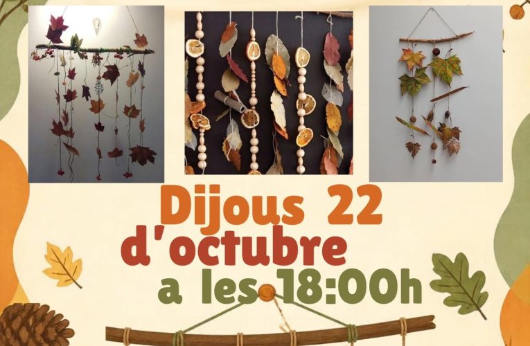 La Biblioteca pública de la Bisbal del Penedès organitza un taller familiar de manualitats de tardor aquest dijous 22 d’octubre