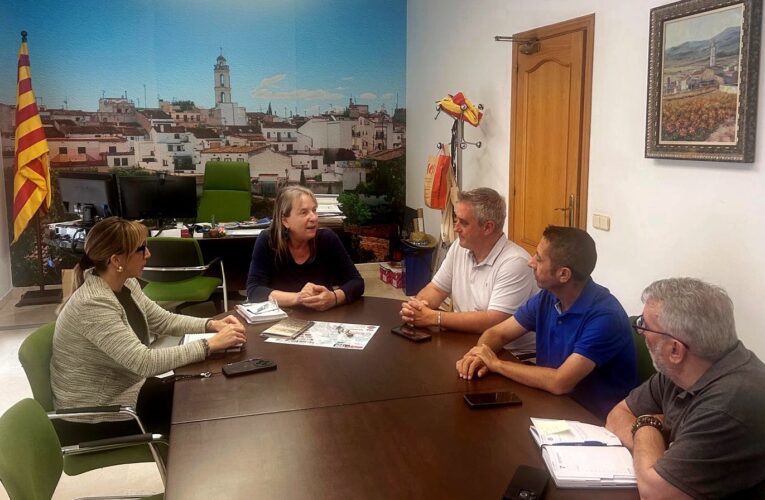 El president del Consell Comarcal del Baix Penedès visita la Bisbal del Penedès en el marc de les trobades periòdiques amb els municipis de la comarca
